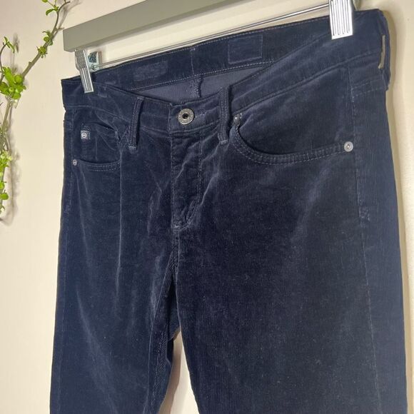 AG Adriano Goldschmeid Navy Blue Corduroys Pants Micro - Picture 3 of 8